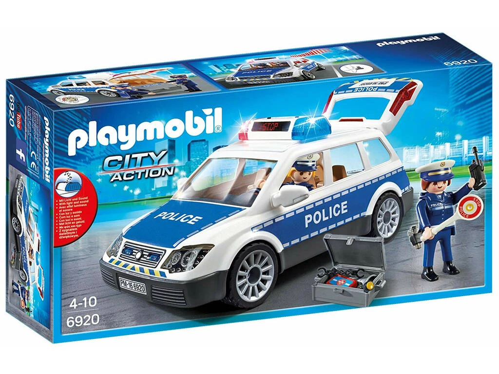 Playmobil Coche Policía Con Luces Y Sonido 6920 1 Playmobil Coche Policía Con Luces Y Sonido 6920
