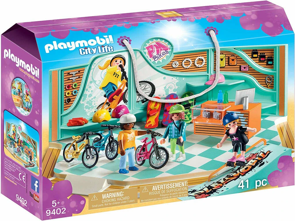 Playmobil Tienda De Bicicletas Y Skate 9402 1 Playmobil Tienda De Bicicletas Y Skate 9402