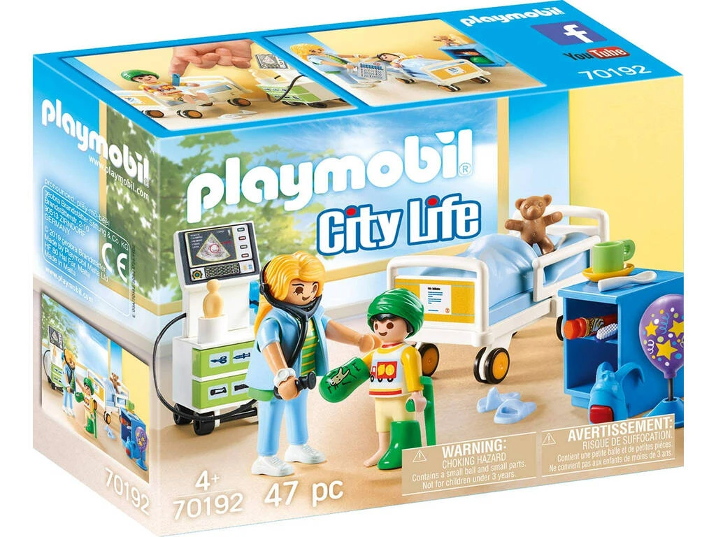 Playmobil Sala Hospital Infantil 70192 1 Playmobil Sala Hospital Infantil 70192