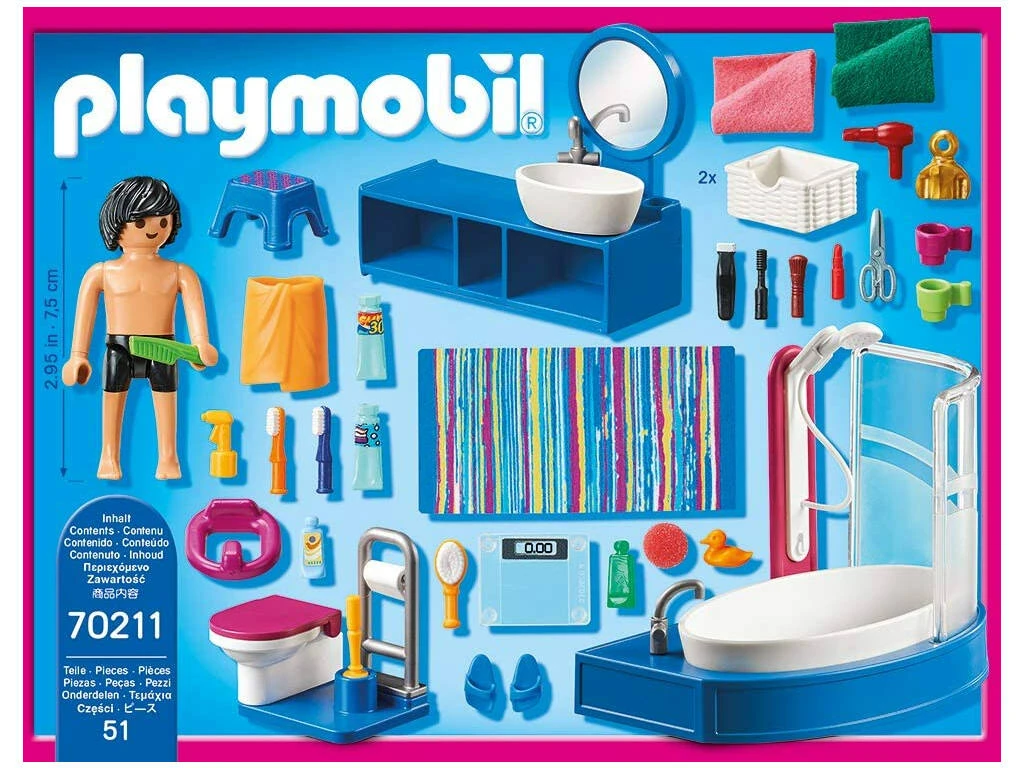 Playmobil Baño Playmobil 70211 3 Playmobil Baño Playmobil 70211 - Imagen 3