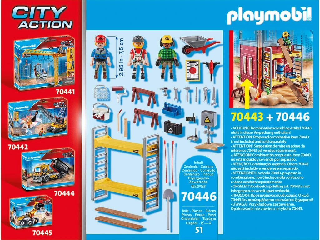 Playmobil Andamio Con Obreros 70446 3 Playmobil Andamio Con Obreros 70446 - Imagen 3