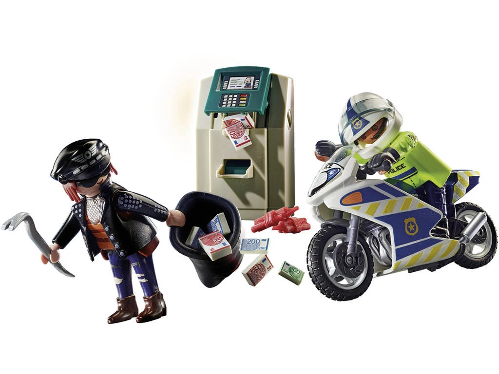 Playmobil City Action Moto Persecución Del Ladrón De Dinero 70572 2 Playmobil City Action Moto Persecución Del Ladrón De Dinero 70572 - Imagen 2