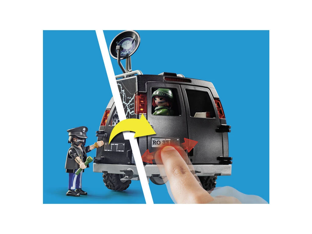 Playmobil City Action Helicóptero De Policía Persecución Del Vehículo Huido 70575 5 Playmobil City Action Helicóptero De Policía Persecución Del Vehículo Huido 70575 - Imagen 5