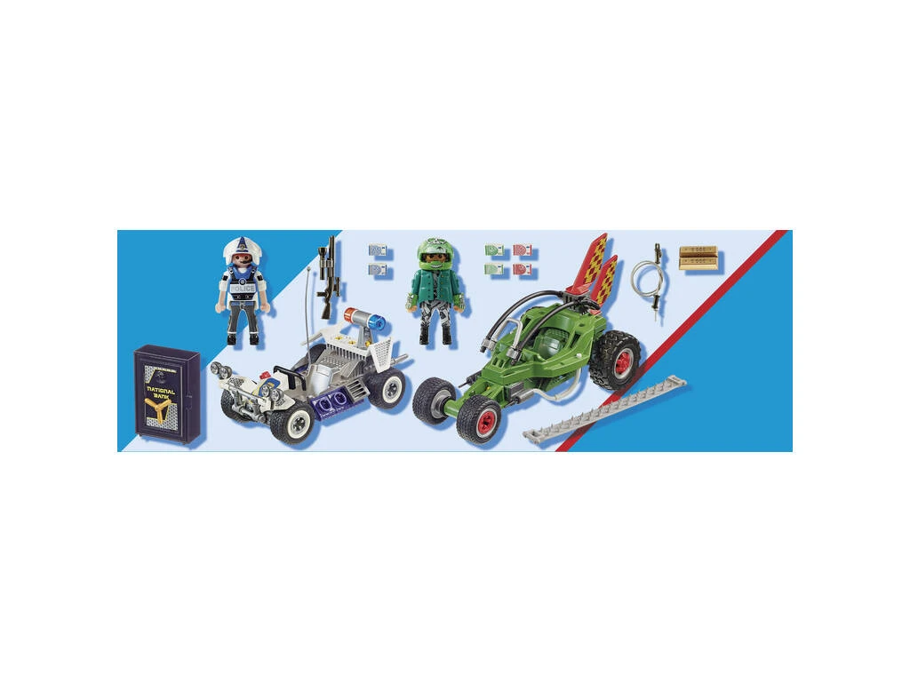 Playmobil City Action Kart Policial Persecución Ladrón De Caja Fuerte 70577 3 Playmobil City Action Kart Policial Persecución Ladrón De Caja Fuerte 70577 - Imagen 3