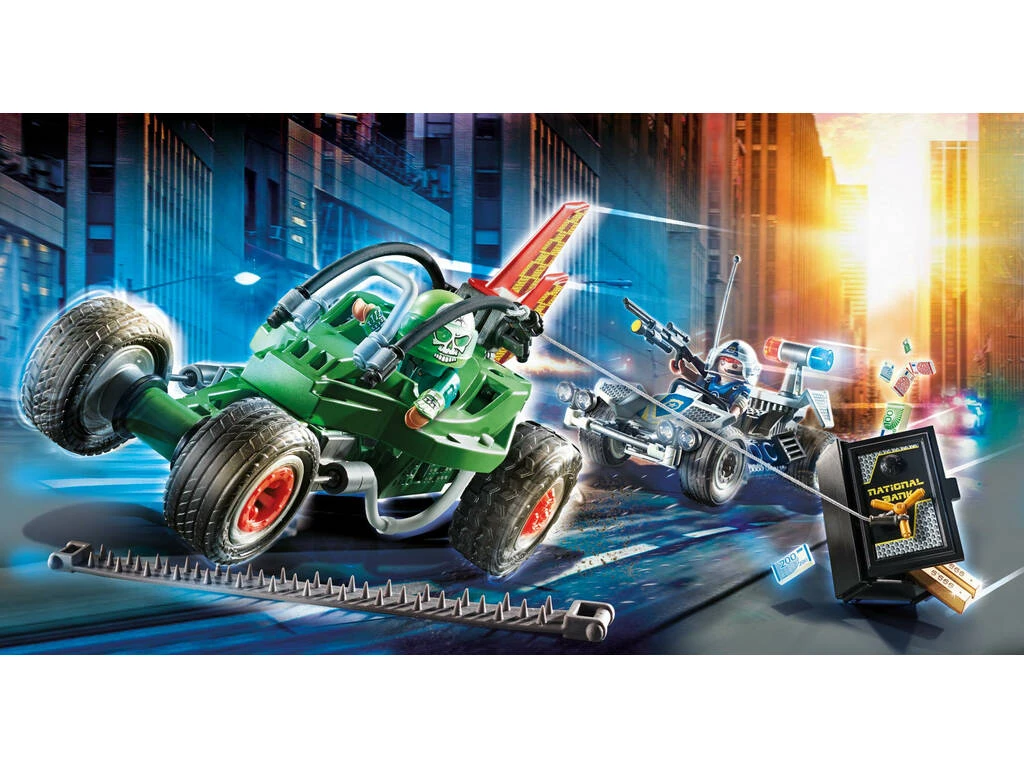 Playmobil City Action Kart Policial Persecución Ladrón De Caja Fuerte 70577 5 Playmobil City Action Kart Policial Persecución Ladrón De Caja Fuerte 70577 - Imagen 5