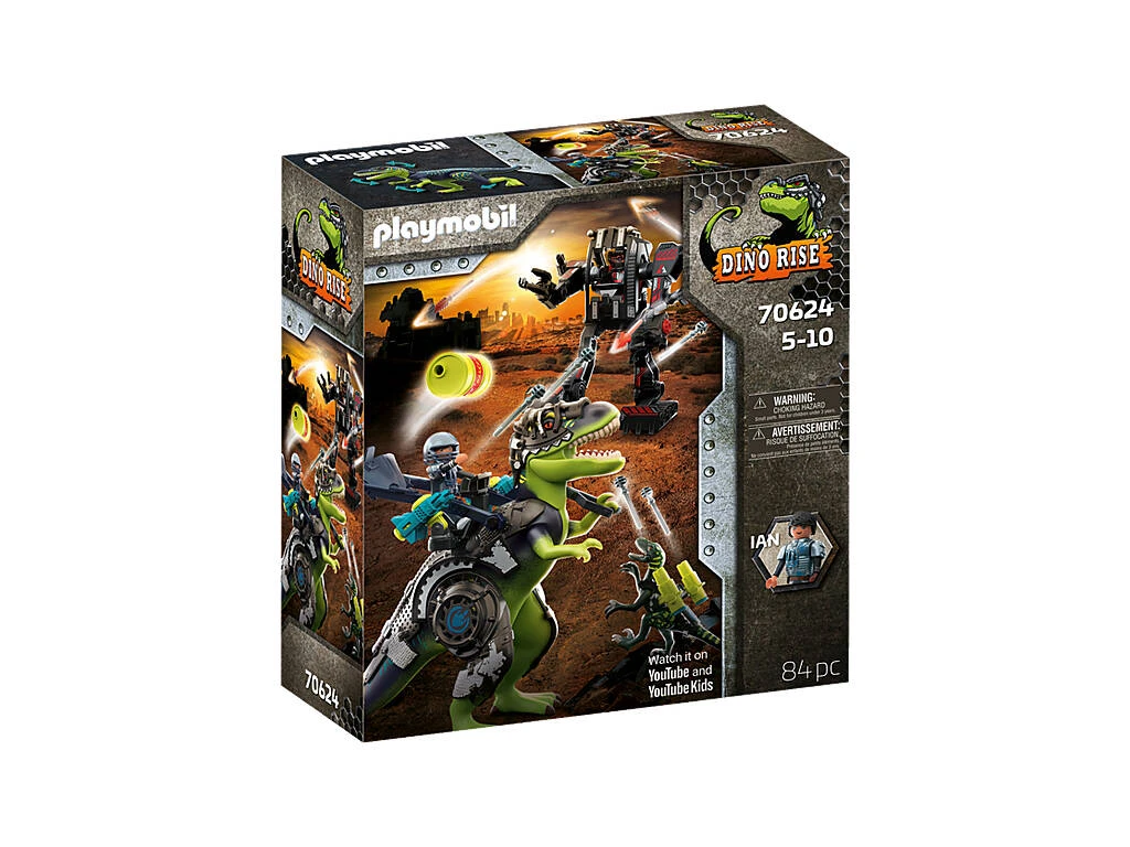 Playmobil Dinos T-Rex Batalla De Los Gigantes 70624 1 Playmobil Dinos T-Rex Batalla De Los Gigantes 70624