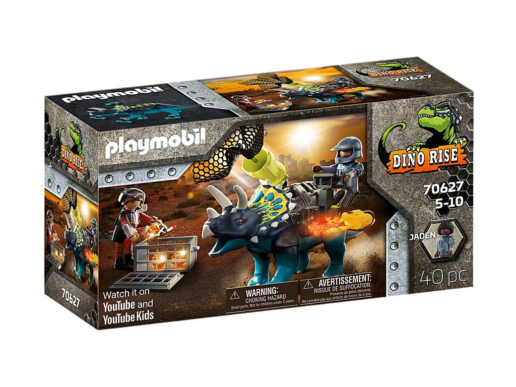 Playmobil Dinos Triceratops Disturbios Por Las Piedras Legendarias 70627 1 Playmobil Dinos Triceratops Disturbios Por Las Piedras Legendarias 70627