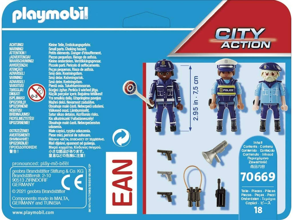 Playmobil Policía Set Figuras 70669 3 Playmobil Policía Set Figuras 70669 - Imagen 3