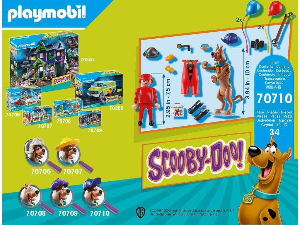 Playmobil Scooby-Doo Aventura Con Ghost Clown 70710 4 Playmobil Scooby-Doo Aventura Con Ghost Clown 70710 - Imagen 4