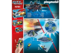 Playmobil Policía Paracaídas Persecución Del Vehículo Anfibio 70781 9 Playmobil Policía Paracaídas Persecución Del Vehículo Anfibio 70781 -Juguetes Descuento Tienda 1999962596g02