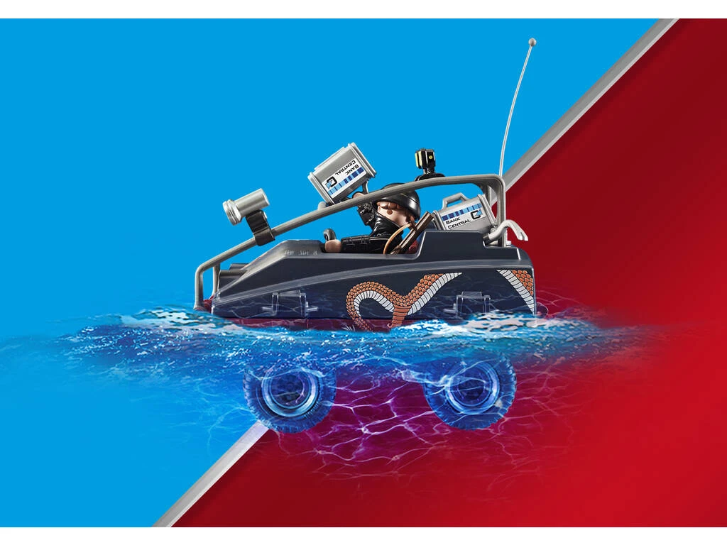 Playmobil Policía Paracaídas Persecución Del Vehículo Anfibio 70781 4 Playmobil Policía Paracaídas Persecución Del Vehículo Anfibio 70781 - Imagen 4