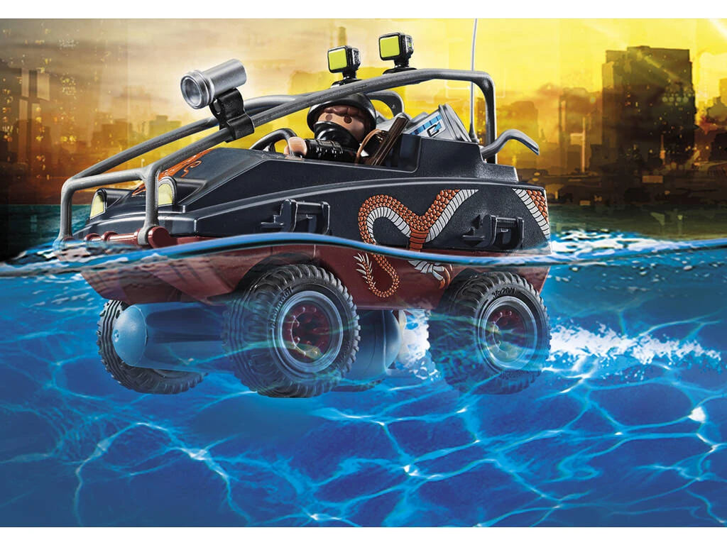 Playmobil Policía Paracaídas Persecución Del Vehículo Anfibio 70781 7 Playmobil Policía Paracaídas Persecución Del Vehículo Anfibio 70781 - Imagen 7