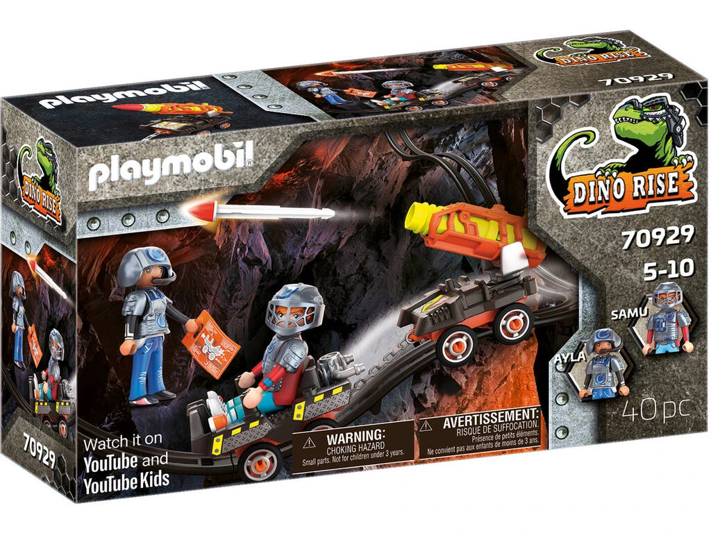 Playmobil Dino Mine Carro De Cohetes 70929 1 Playmobil Dino Mine Carro De Cohetes 70929