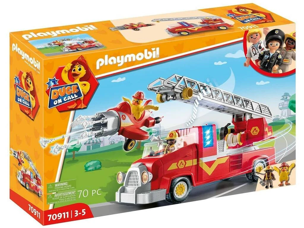 Playmobil Duck On Call Camión De Bomberos 70911 1 Playmobil Duck On Call Camión De Bomberos 70911