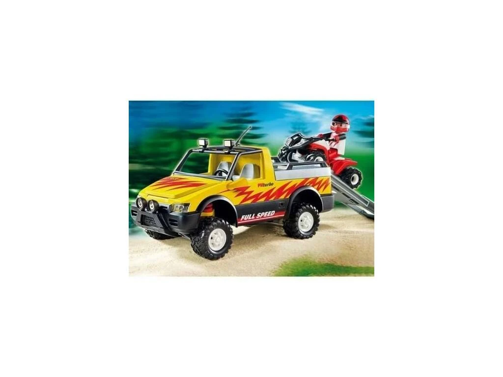 Playmobil Pick Up Con Quad De Carreras 4228 2 Playmobil Pick Up Con Quad De Carreras 4228 - Imagen 2