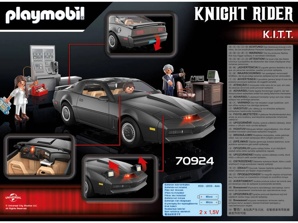 Playmobil Knight Rider K.I.T.T. El Coche Fantástico 70924 9 Playmobil Knight Rider K.I.T.T. El Coche Fantástico 70924 - Imagen 9