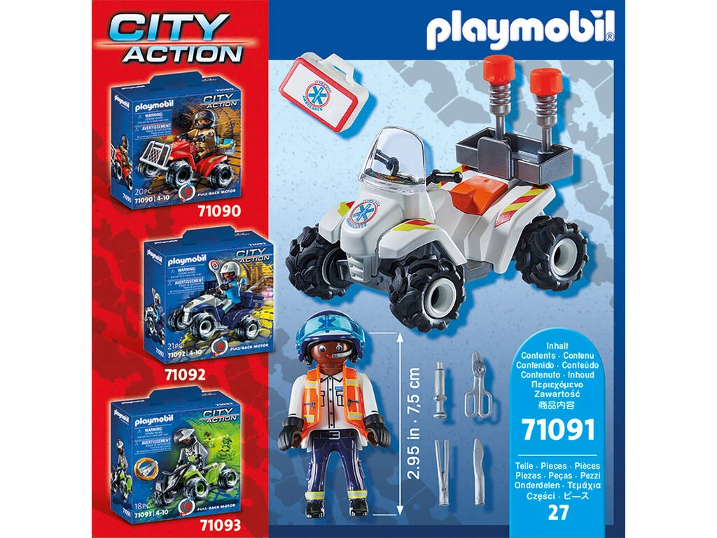 Playmobil Rescate Speed Quad 71091 4 Playmobil Rescate Speed Quad 71091 - Imagen 4