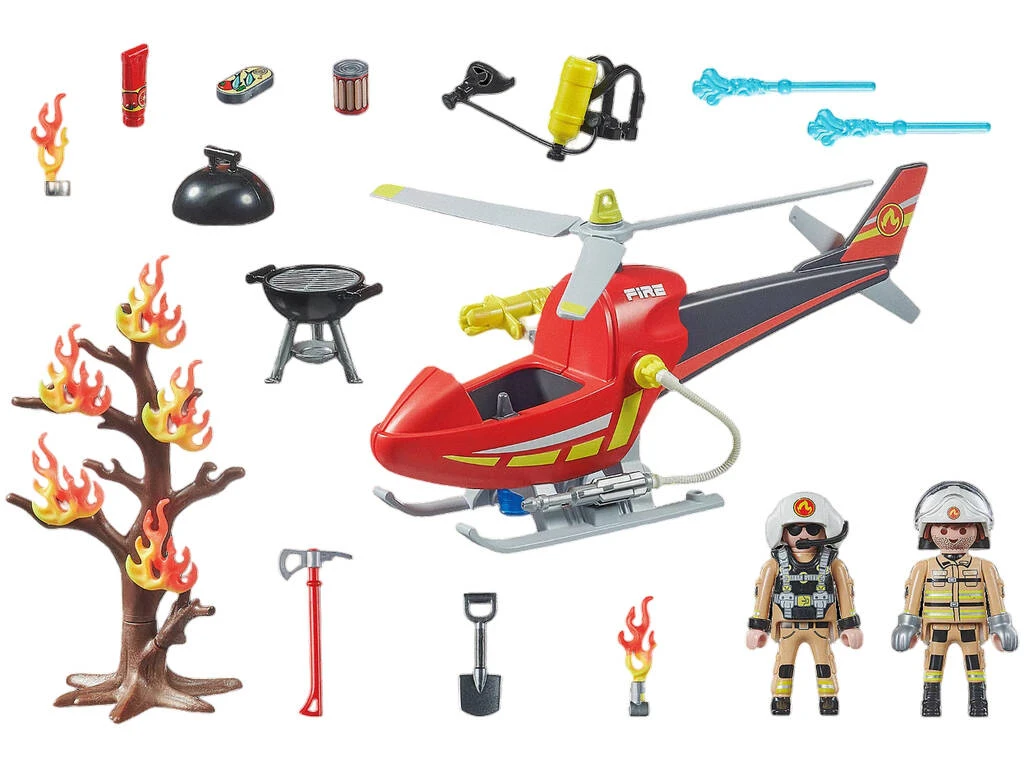 Playmobil Helicóptero De Bomberos 71195 2 Playmobil Helicóptero De Bomberos 71195 - Imagen 2