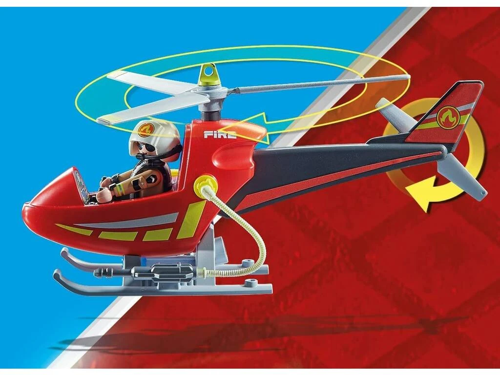 Playmobil Helicóptero De Bomberos 71195 4 Playmobil Helicóptero De Bomberos 71195 - Imagen 4