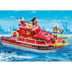 Playmobil - Barco De Bomberos - 70147 -Juguetes Descuento Tienda medias 180