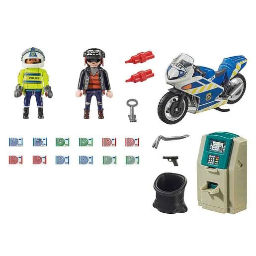 Playmobil - Moto De Policía: Persecución Del Ladrón De Dinero - 70572 2 Playmobil - Moto De Policía: Persecución Del Ladrón De Dinero - 70572 - Imagen 2