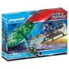 Playmobil - Helicóptero De Policía: Persecución En Paracaídas - 70569