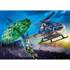 Playmobil - Helicóptero De Policía: Persecución En Paracaídas - 70569 -Juguetes Descuento Tienda medias 635