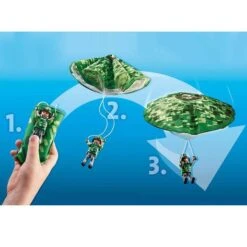 Playmobil - Helicóptero De Policía: Persecución En Paracaídas - 70569 -Juguetes Descuento Tienda medias 637