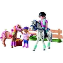 Playmobil - Playmobil Pack Inicial De Construcción Y Cuidado De Caballos ㅤ