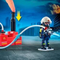 Playmobil - Bomberos Con Bomba De Agua - 9468 -Juguetes Descuento Tienda medias 914