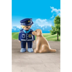 PLAYMOBIL ® 1 2 3 Oficial De Policía Con Perro -Juguetes Descuento Tienda playmobil 1 2 3 oficial de policia con perro a294048 2