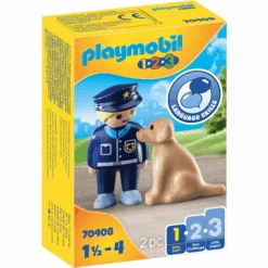 PLAYMOBIL ® 1 2 3 Oficial De Policía Con Perro -Juguetes Descuento Tienda playmobil 1 2 3 oficial de policia con perro a294048 3