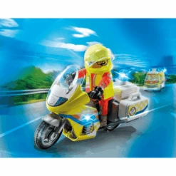 PLAYMOBIL ® Médico De Urgencias En Moto Con Luz Intermitente -Juguetes Descuento Tienda playmobil medico de urgencias en moto con luz intermitente a394627 2