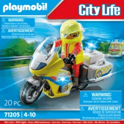PLAYMOBIL ® Médico De Urgencias En Moto Con Luz Intermitente -Juguetes Descuento Tienda playmobil medico de urgencias en moto con luz intermitente a394627 4
