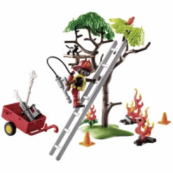 PLAYMOBIL ® Pato A La Llamada Acción Del Cuerpo De Bomberos Salvar Al Gato -Juguetes Descuento Tienda playmobil pato a la llamada accion del cuerpo de bomberos salvar al gato a329666 4