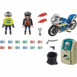 PLAYMOBIL ® Policía Ladrón De Dinero De La Motocicleta -Juguetes Descuento Tienda playmobil policia ladron de dinero de la motocicleta a305088 2