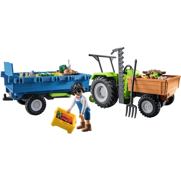 PLAYMOBIL Tractor Con Remolque 2 PLAYMOBIL Tractor Con Remolque - Imagen 2
