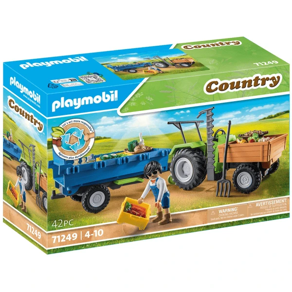 PLAYMOBIL Tractor Con Remolque 1 PLAYMOBIL Tractor Con Remolque