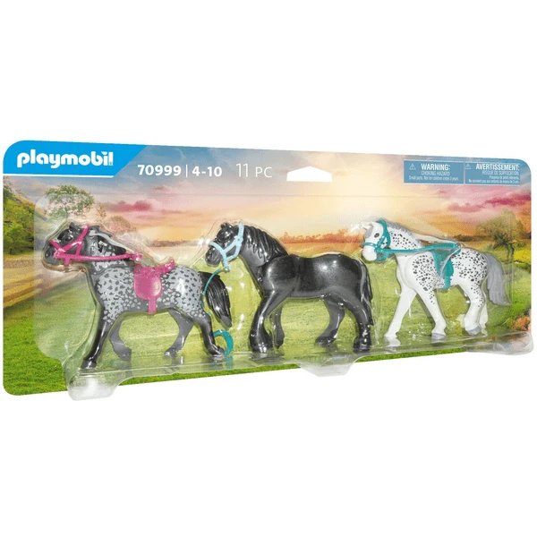 PLAYMOBIL ® Tres Caballos Frisón, Knabstrupper Y Andaluz 1 PLAYMOBIL ® Tres Caballos Frisón, Knabstrupper Y Andaluz