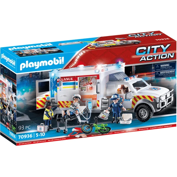 PLAYMOBIL® Vehículo De Rescate Ambulancia US 1 PLAYMOBIL® Vehículo De Rescate Ambulancia US